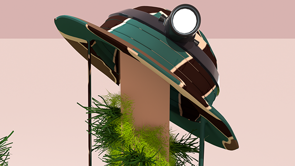 탐험가의 모자 클로즈업